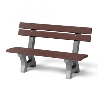 Lavička Bára hnědá + šedá