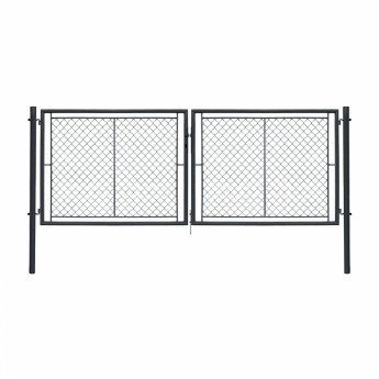 Zahradní brána dvoukřídlá - šířka 3600 mm, systém OKO, ANTRACIT