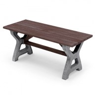 Piknikový stůl hnědá + šedá