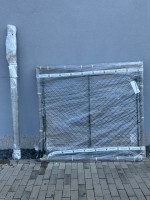 zahradní brána 1600x3600 mm, výplet pletivem PVC, vč. FAB, II. jakost