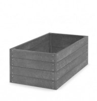 Vyvýšený záhon 120 x 66 x 53cm šedý