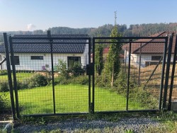 L.SKR s.r.o. Brána Super dvoukřídlá- šířka 3000 mm Antracit 7016