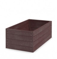 Vyvýšený záhon 120 x 66 x 53cm hnědý