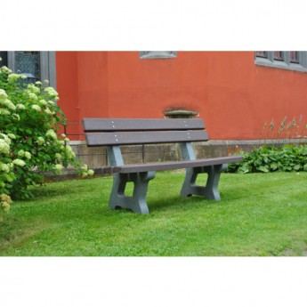 Lavička Bára hnědá + šedá