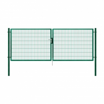 Dvoukřídlá brána 2D ZN + PVC - šířka 4090 / 4110 mm