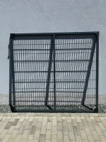 Brána 2D ATYP, bez sloupků, 2 x pant, Antracit