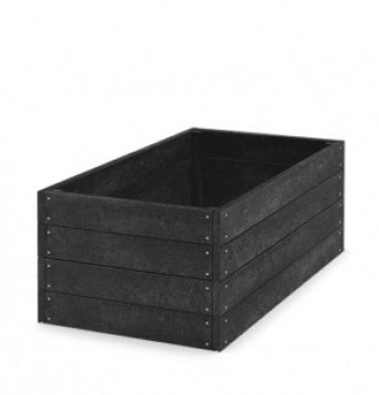 Vyvýšený záhon 120 x 66 x 53cm černý