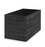 Vyvýšený záhon 150 x 81 x 79cm černý